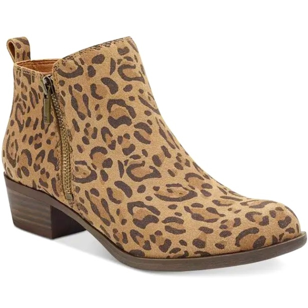 Lucky Brand Basel Booties Javan Print Suede